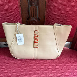 Cavalli Class Sandra Shopper Tote Bag in Almond Buff